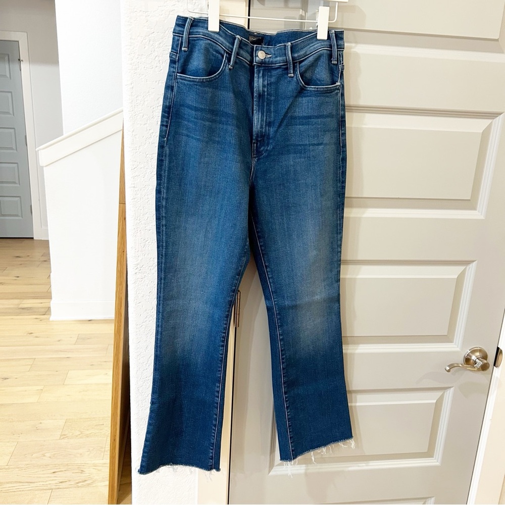 NWT Mother The Hustler Flood Fray Jeans Whatever You Want - Picture 3 of 5